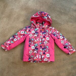 Roxy Pink Cartoon Print Jacket